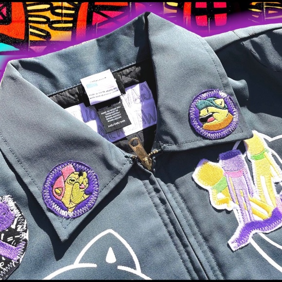 🆕 GaViN "GiLF" SouTH GuCCI The CaT🐈 Work Jacket 🧥 - Picture 2 of 6